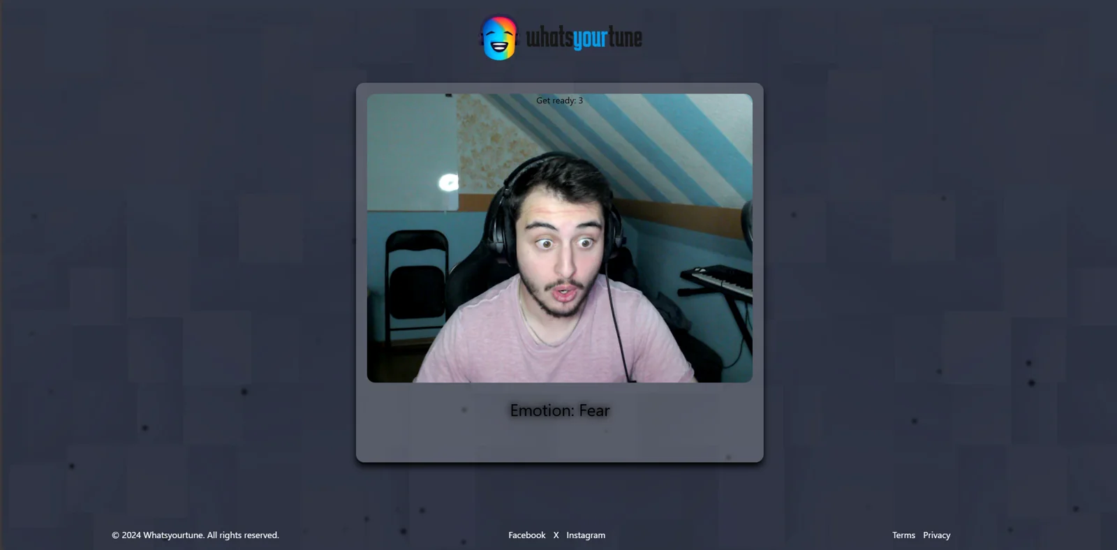 whatsyourtune responding to a different detected expression